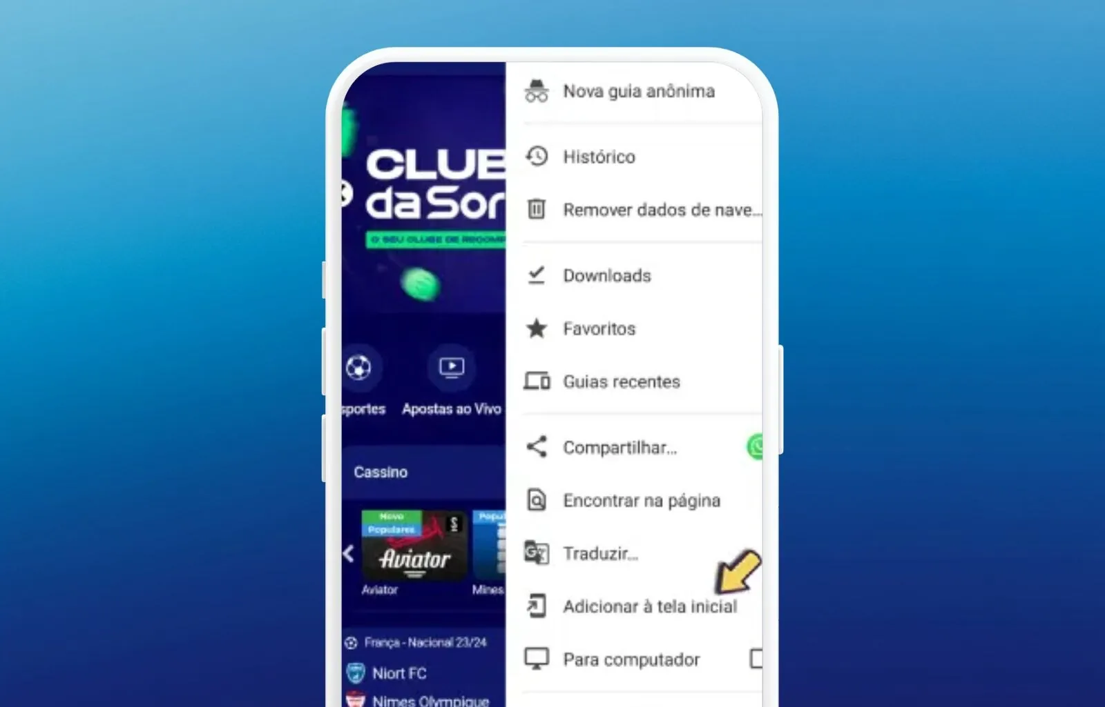 Baixe a versão móvel Esporte da Sorte Brasil